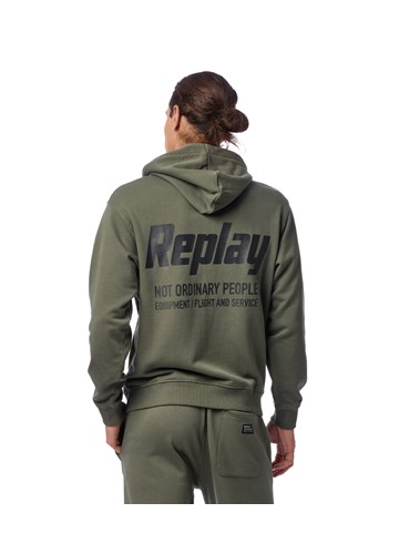 Replay ZELENI HOODIE NOT ORDINARY PEOPLE SA ZIPOM - 4