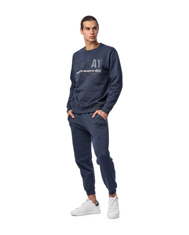 Replay pamučni outdoor experience sweatshirt u plavoj boji