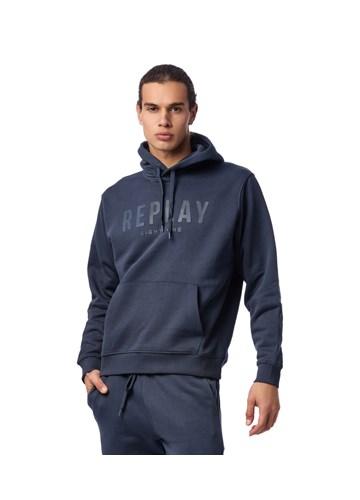Replay PLAVI HOODIE S REPLAY EIGHTYONE NATPISOM - 3