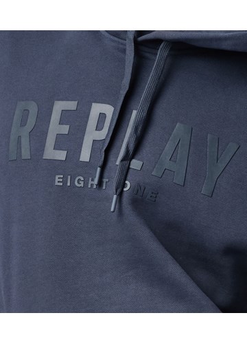 Replay PLAVI HOODIE S REPLAY EIGHTYONE NATPISOM - 5