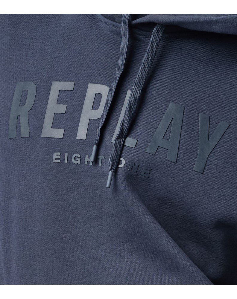 Replay PLAVI HOODIE S REPLAY EIGHTYONE NATPISOM - 5