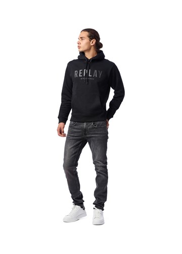 Replay CRNI HOODIE S REPLAY EIGHTYONE NATPISOM - 1