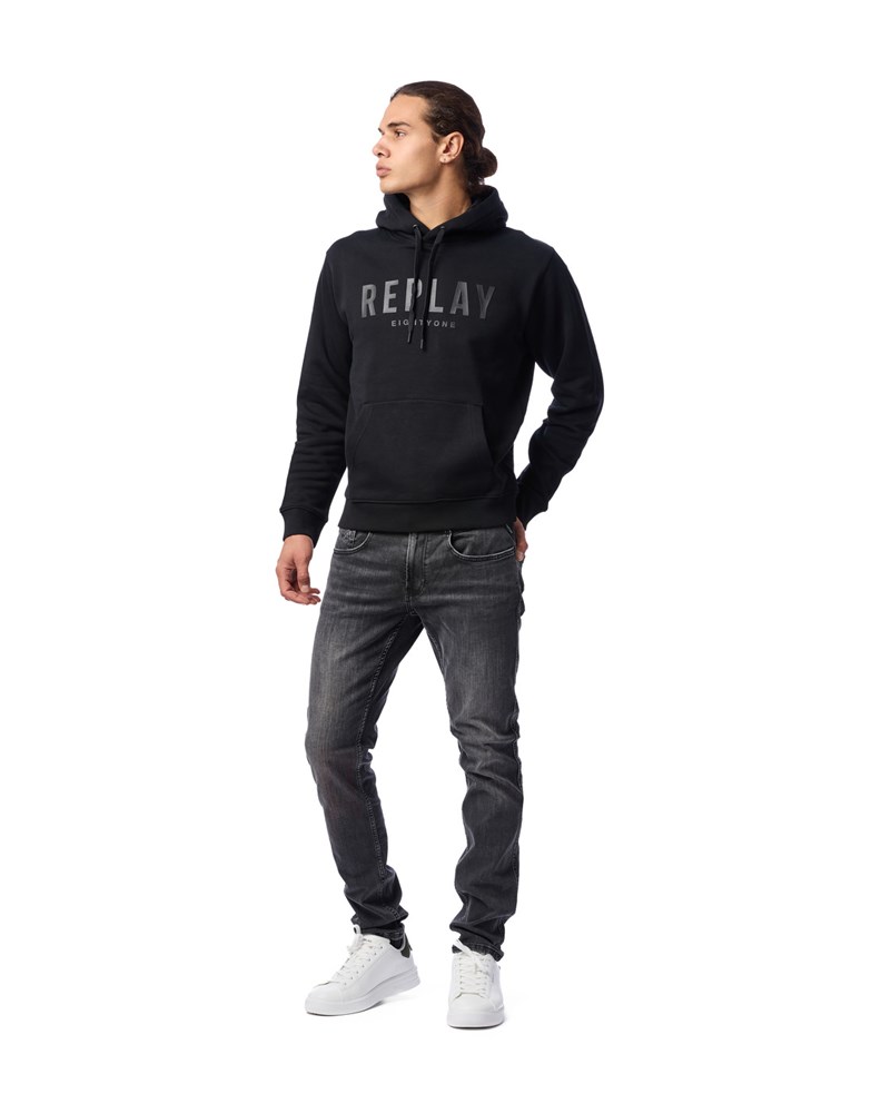 Replay CRNI HOODIE S REPLAY EIGHTYONE NATPISOM - 1