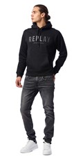 CRNI HOODIE S REPLAY EIGHTYONE NATPISOM - 1