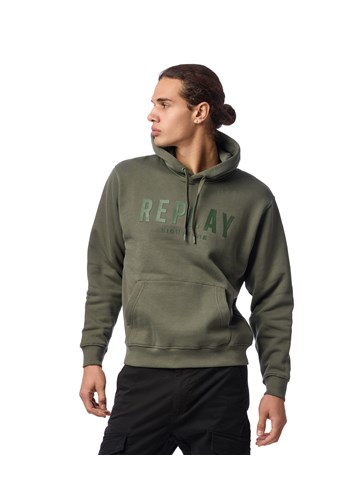 Replay ZELENI HOODIE S REPLAY EIGHTYONE NATPISOM - 2