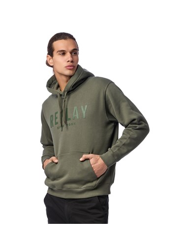 Replay ZELENI HOODIE S REPLAY EIGHTYONE NATPISOM - 3