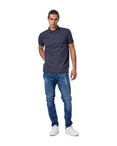 Replay plava polo majica s mini logotipom