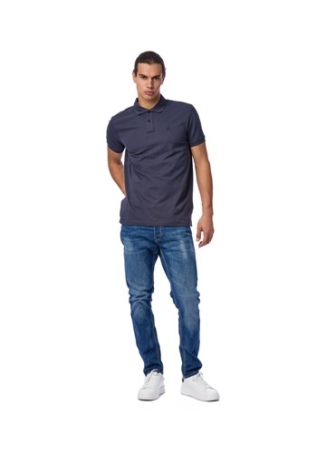 Replay PLAVA POLO MAJICA S MINI LOGOTIPOM - 1