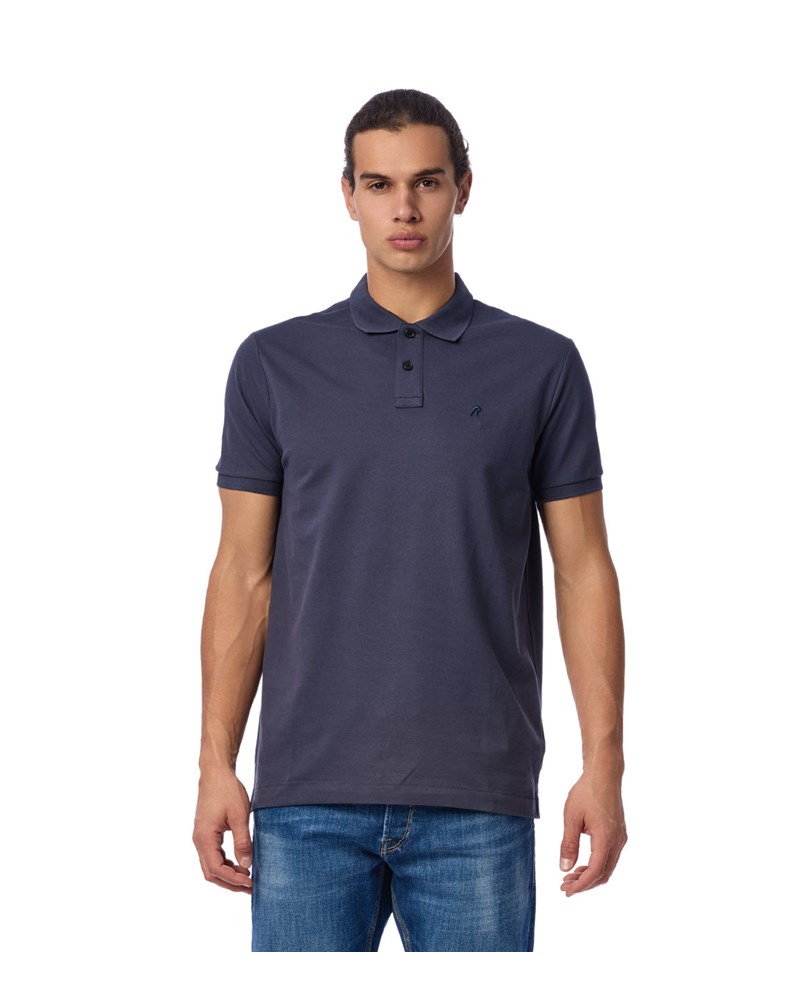 Replay PLAVA POLO MAJICA S MINI LOGOTIPOM - 2