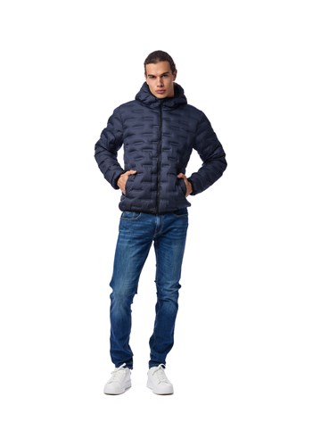 Replay PLAVA JAKNA S PROŠIVENIM DETALJIMA U 3D STILU - 1