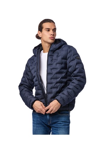 Replay PLAVA JAKNA S PROŠIVENIM DETALJIMA U 3D STILU - 2