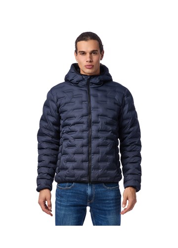 Replay PLAVA JAKNA S PROŠIVENIM DETALJIMA U 3D STILU - 3