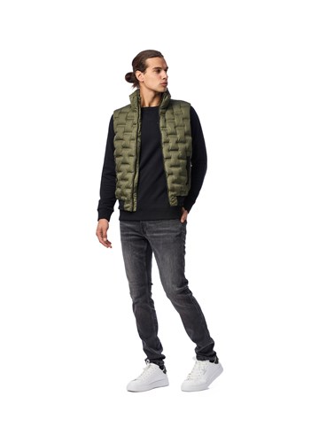 Replay ZELENI PRSLUK S VISOKIM OVRATNIKOM I PROŠIVIMA - 1