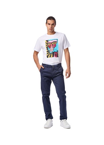 Replay PLAVE CHINO HLAČE OD RASTEZLJIVOG GABARDINA - 1