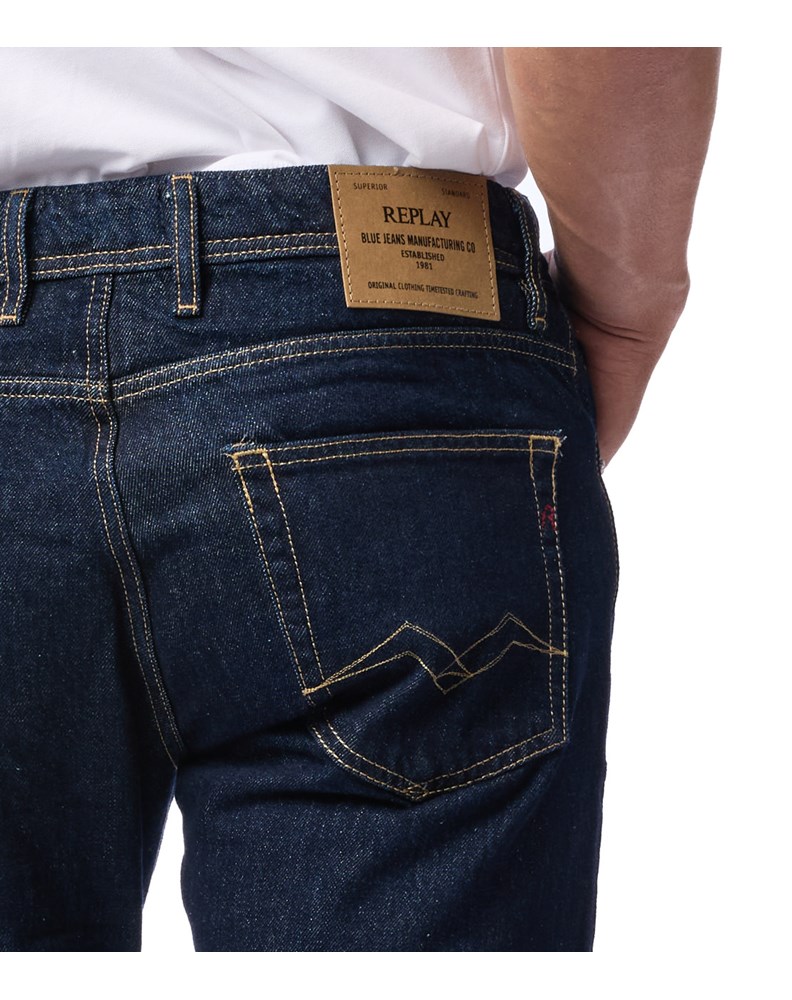 Replay GROVER STRAIGHT FIT JEANS HLAČE MA972 M8DF07C - 5