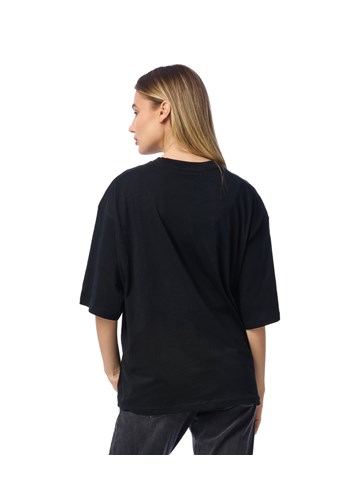 Replay CRNA MAJICA KRATKIH RUKAVA S NATPISOM NA OVRATNIKU - 4