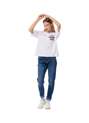 Replay BIJELA MAJICA NOT ORDINARY PEOPLE KRATKIH RUKAVA - 1