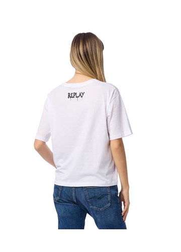 Replay BIJELA MAJICA NOT ORDINARY PEOPLE KRATKIH RUKAVA - 4