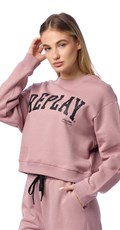 PRLJAVO ROZI SWEATSHIRT S NATPISOM U KOLEDŽ STILU - 3
