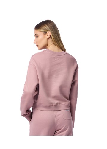 Replay PRLJAVO ROZI SWEATSHIRT S NATPISOM U KOLEDŽ STILU - 4