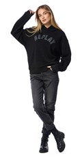 CRNI HOODIE S KLASIČNIM NATPISOM REPLAY - 1