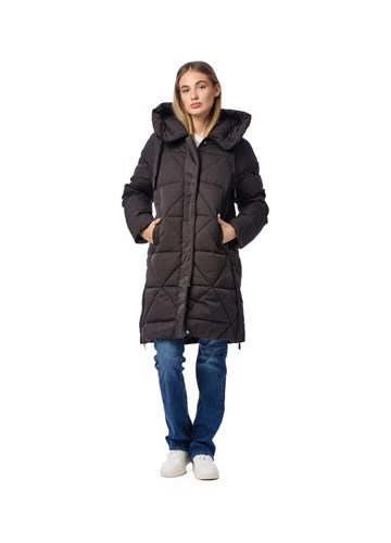 Replay CRNA PARKA S KAPULJAČOM I DVOSTRUKIM KOPČANJEM - 1