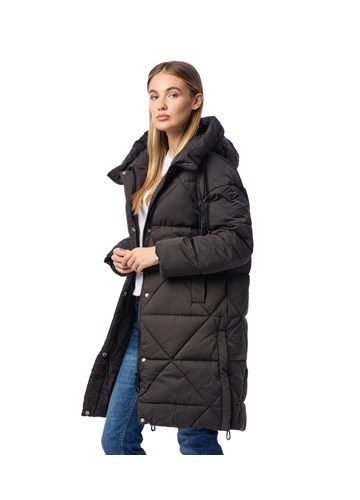 Replay CRNA PARKA S KAPULJAČOM I DVOSTRUKIM KOPČANJEM - 3