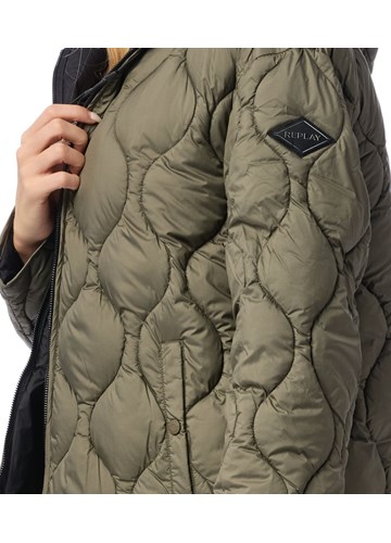 Replay ZELENA PARKA S PROŠIVENIM DETALJIMA - 5