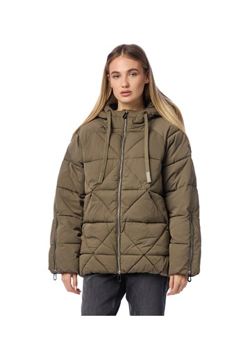 Replay TOPLA JAKNA S PROŠIVENIM DETALJIMA I KAPULJAČOM U ZELENOJ BOJI - 2