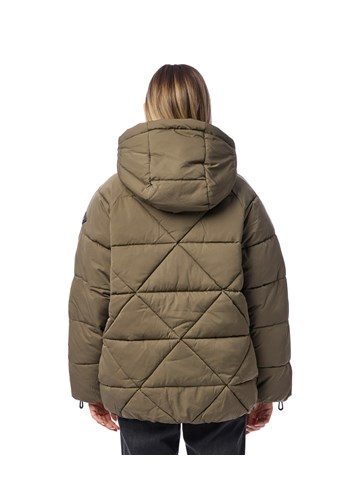 Replay TOPLA JAKNA S PROŠIVENIM DETALJIMA I KAPULJAČOM U ZELENOJ BOJI - 4