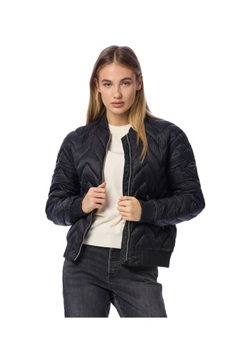 Replay CRNA BOMBER JAKNA S PROŠIVENIM DETALJIMA  - 2