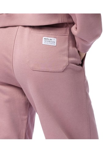 Replay KLASIČNI ROZI DONJI DIO TRENIRKE S MINI LOGOTIP ETIKETOM - 5