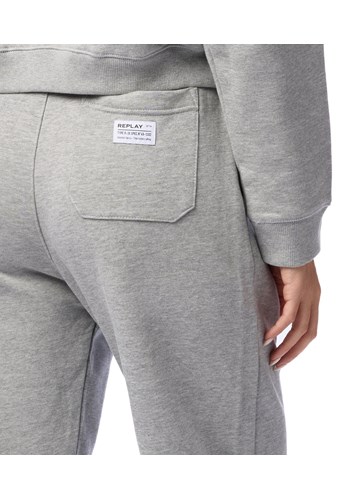 Replay KLASIČNI SIVI DONJI DIO TRENIRKE S MINI LOGOTIP ETIKETOM - 5