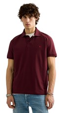 RASTEZLJIVA BORDO POLO MAJICA S IZVEZENIM SLOVOM R - 2