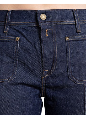 Replay RAVNE JEANS HLAČE OD PAMUKA I LIOCELA W8244  873 07 - 5