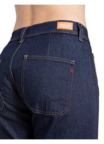 Replay RAVNE JEANS HLAČE OD PAMUKA I LIOCELA W8244  873 07 - 8