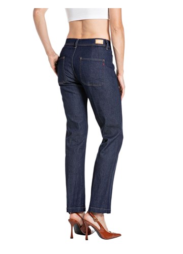 Replay RAVNE JEANS HLAČE OD PAMUKA I LIOCELA W8244  873 07 - 2