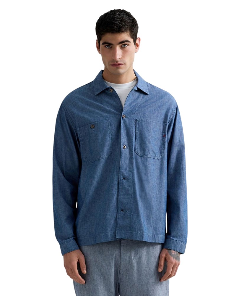 Replay REGULAR FIT CHAMBRAY KOŠULJA MV864E 248 07A - 2