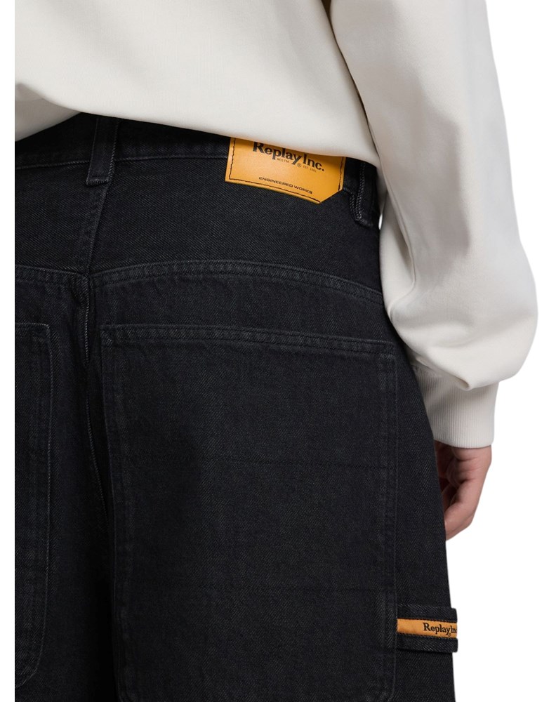 Replay REPLAY INC. BAGGY FIT MALCOLM KRATKE HLAČE - 5
