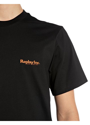 Replay AGENDER REPLAY INC. CRNA MAJICA S LOGOM - 6