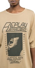 REPLAY STARLIGHT MAJICA KRATKIH RUKAVA U BEŽ BOJI  - 3