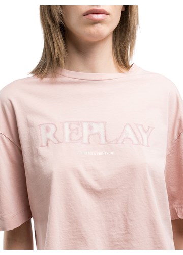 Replay ROZA KRAĆA MAJICA S LOGOM - 11