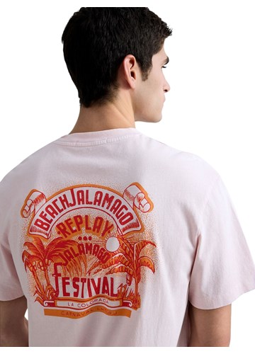 Replay ROZA MAJICA OPUŠTENOG KROJA S PRINTOM U BOJI - 6