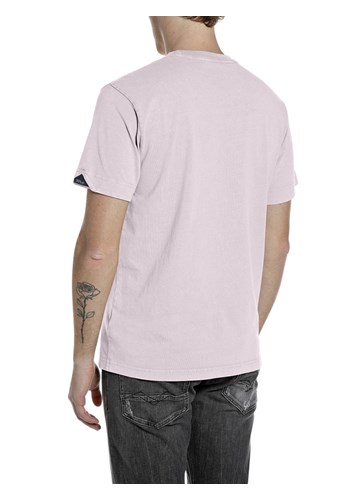 Replay ROZA PAMUČNA MAJICA S IZVEZENIM LOGOM - 2