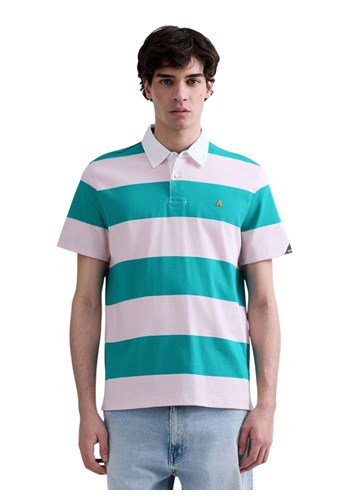 Replay ROZO-ZELENA PRUGASTA POLO MAJICA - 2