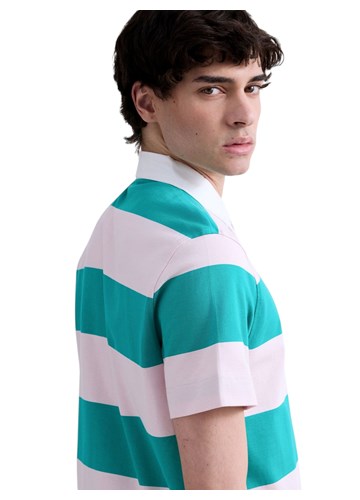 Replay ROZO-ZELENA PRUGASTA POLO MAJICA - 5