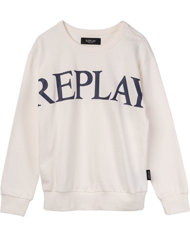 Replay pamučni sweatshirt s natpisom replay za dječake
