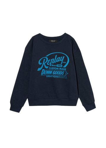 Replay PLAVI SWEATSHIRT DENIM GOODS ZA DJEČAKE  - 1