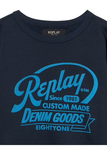 Replay PLAVI SWEATSHIRT DENIM GOODS ZA DJEČAKE  - 3