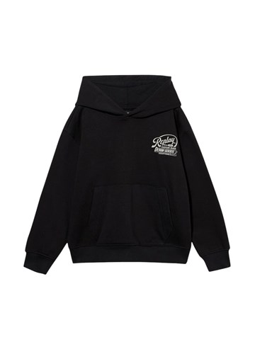 Replay CRNI HOODIE REPLAY DENIM GOODS ZA DJEČAKE - 1 Replay CRNI HOODIE REPLAY DENIM GOODS ZA DJEČAKE - 1